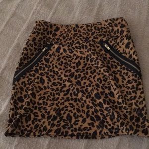 Leopard Mini Skirt